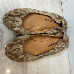 Lucky Brand Women’s Snakeskin Flats Size 7.5